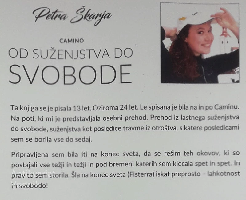 CAMINO – OD SUŽENJSTVA DO SVOBODE, Petra Škarja
