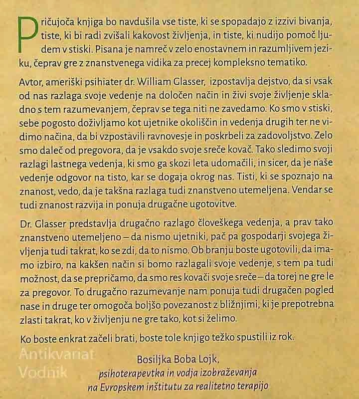 TEORIJA IZBIRE, dr. William Glasser