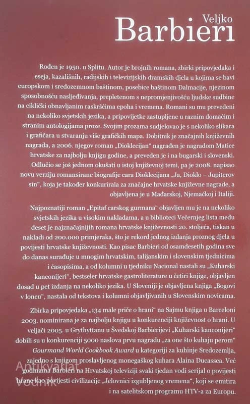 HRVATSKA KUHINJA, Veljko Barbieri