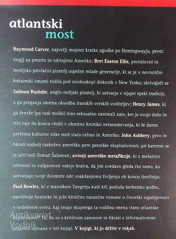 ATLANTSKI MOST, Aleš Debeljak