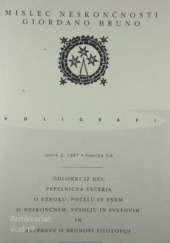 MISLEC NESKONČNOSTI, Giordano Bruno