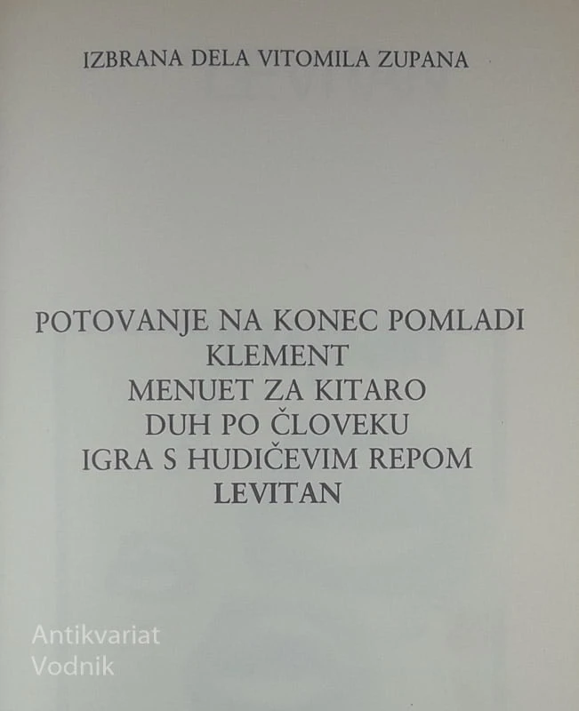 LEVITAN, Vitomil Zupan