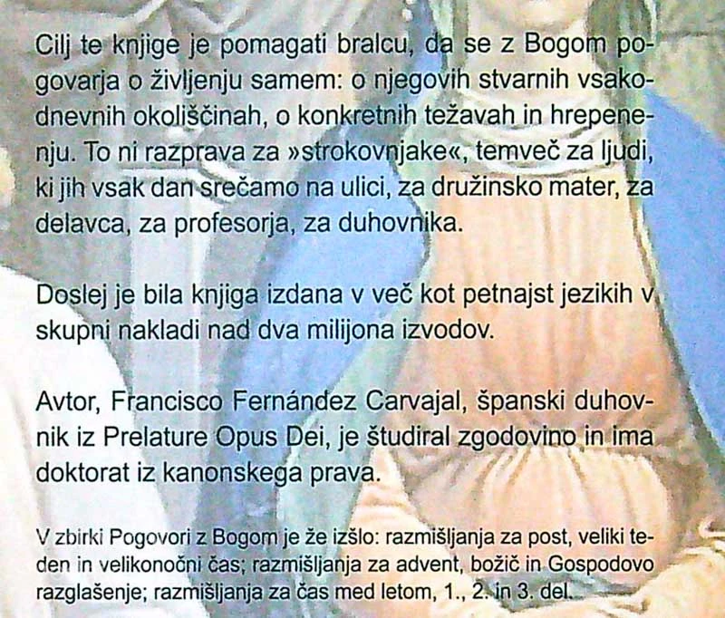 POGOVORI Z BOGOM, Francisco Fernandez Carvajal