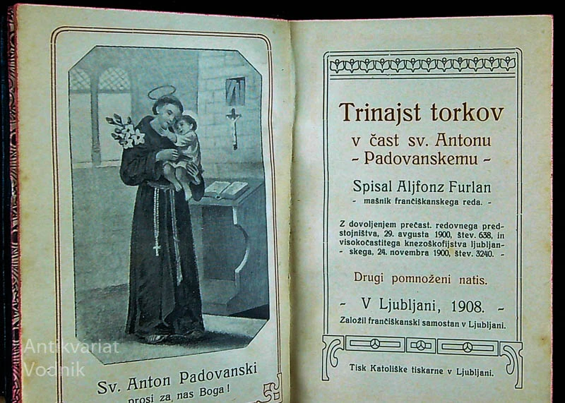 TRINAJST TORKOV V ČAST SV. ANTONU PADOVANSKEMU