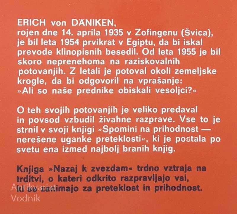 NAZAJ K ZVEZDAM, Erich von Daniken
