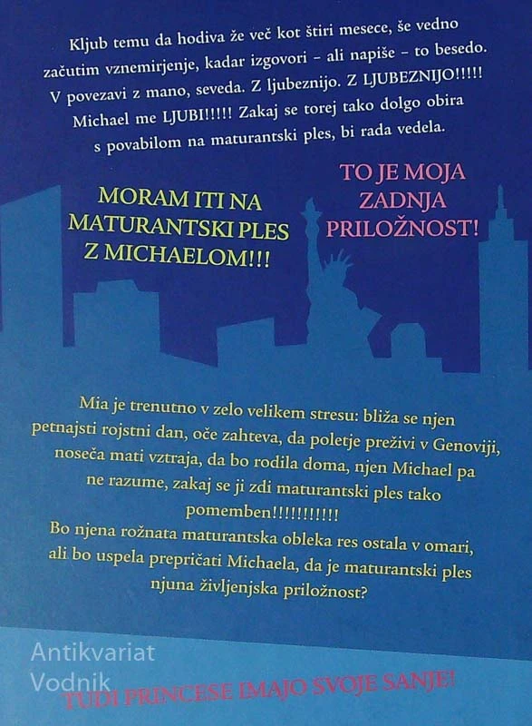 PRINCESKIN DNEVNIK; PRINCESKA V ROŽNATEM, Meg Cabot