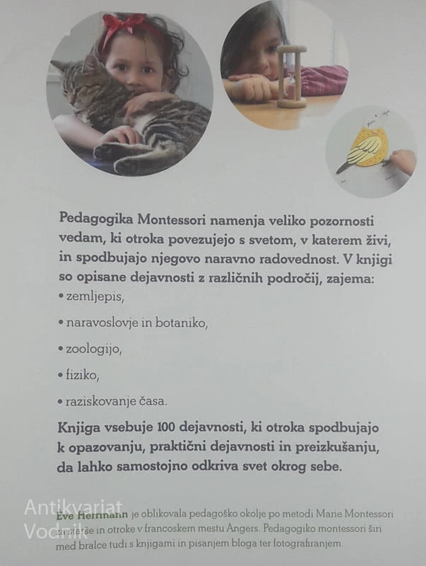 100 DEJAVNOSTI ZA ODKRIVANJE SVETA PO METODI MARIE MONTESSORI, Eve Herrmann