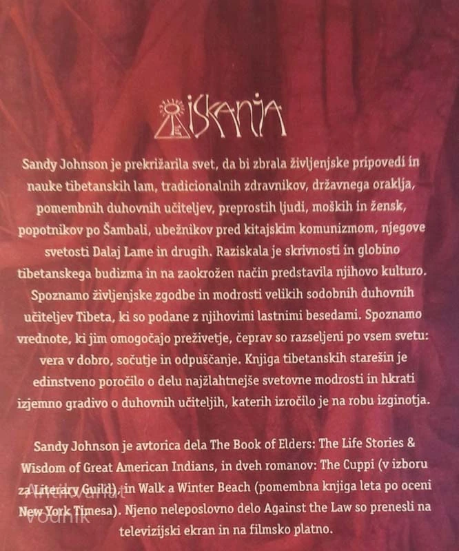 KNJIGA TIBETANSKIH STAREŠIN, Sandy Johnson