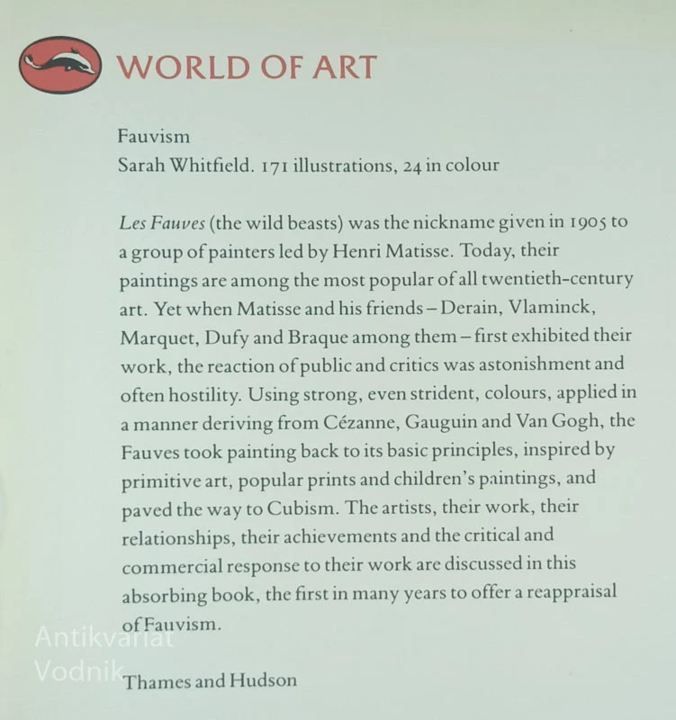 FAUVISM, Sarah Whitfield