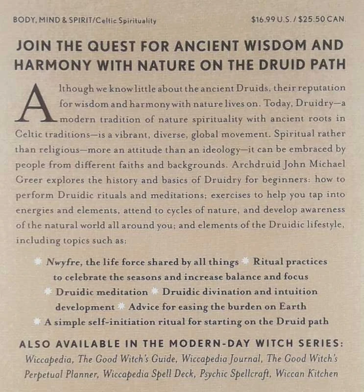 THE DRUID PATH; A MODERN TRADITION OF NATURE SPIRITUALITY, John Michael Greer