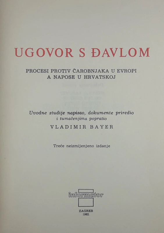 UGOVOR S DŽAVLOM, Vladimir Bayer