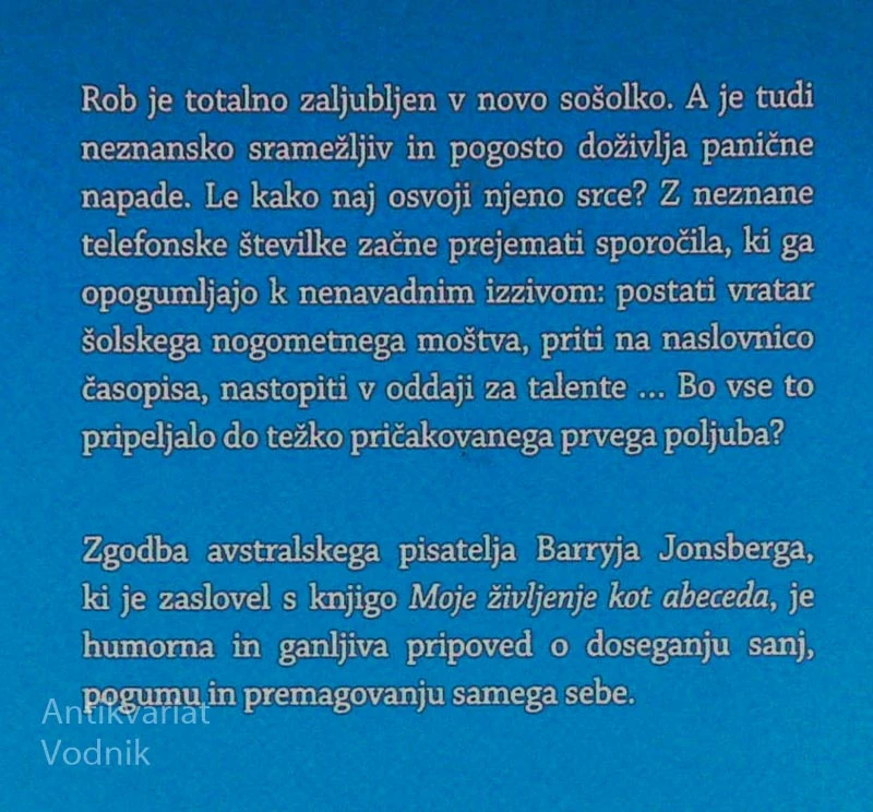PESEM, KI JO LAHKO SLIŠIM LE JAZ, Barry Jonsberg