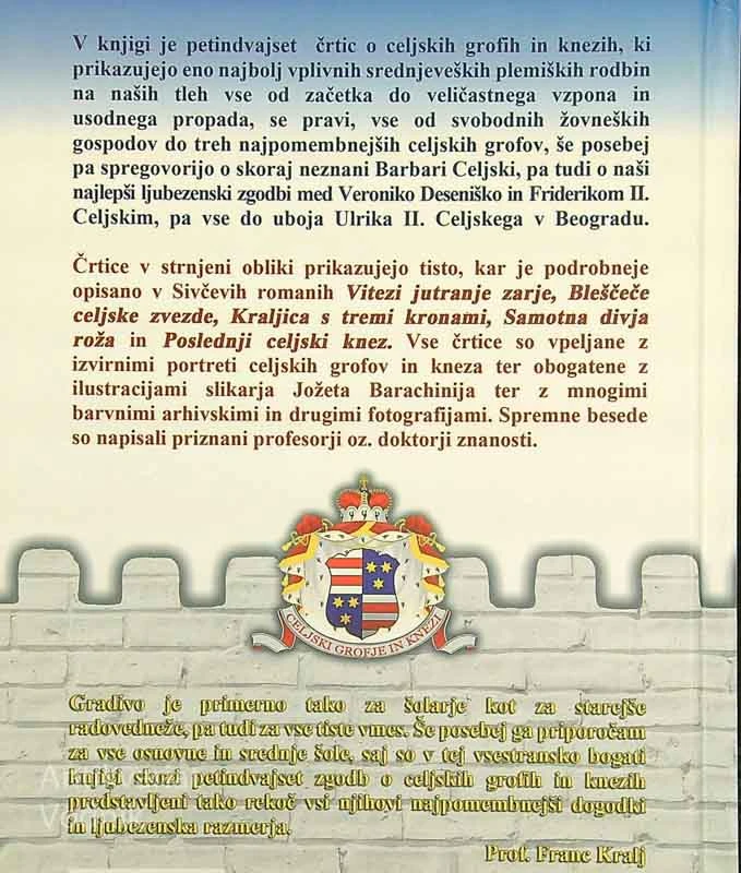 ZGODBE O CELJSKIH GROFIH IN KNEZIH, Ivan Sivec