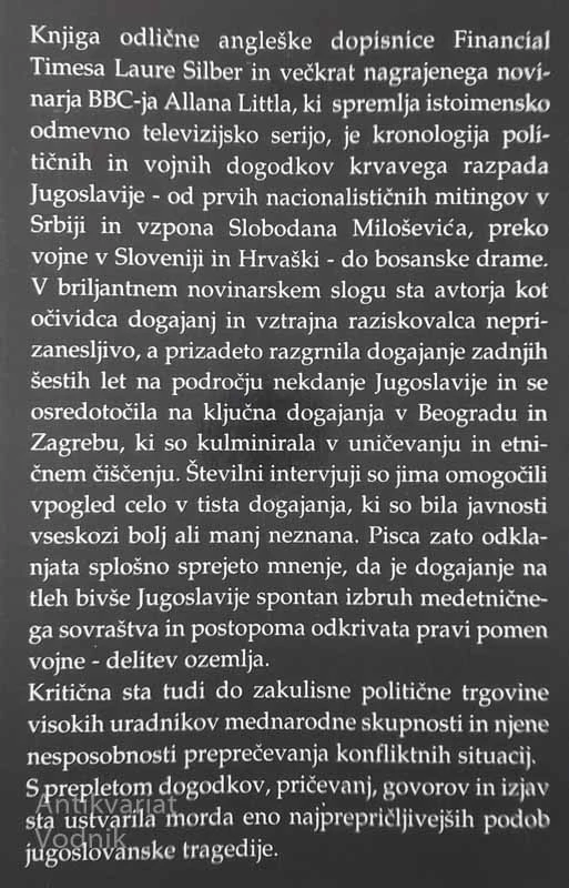 SMRT JUGOSLAVIJE, Laura Silber in Allan Little