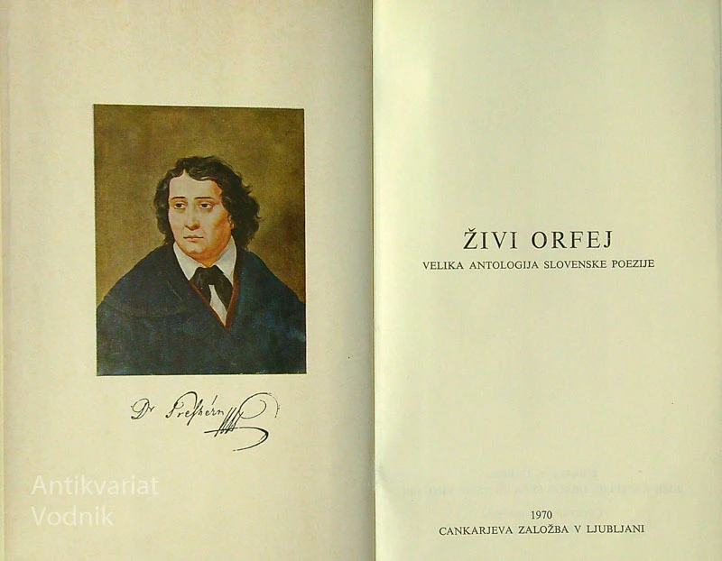 ŽIVI ORFEJ; VELIKA ANTOLOGIJA SLOVENSKE POEZIJE