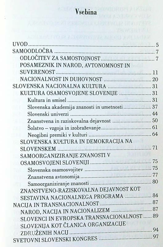 SLOVENCI KOT NACIJA; SOOČANJE S SODOBNIKI, Tine HRIBAR