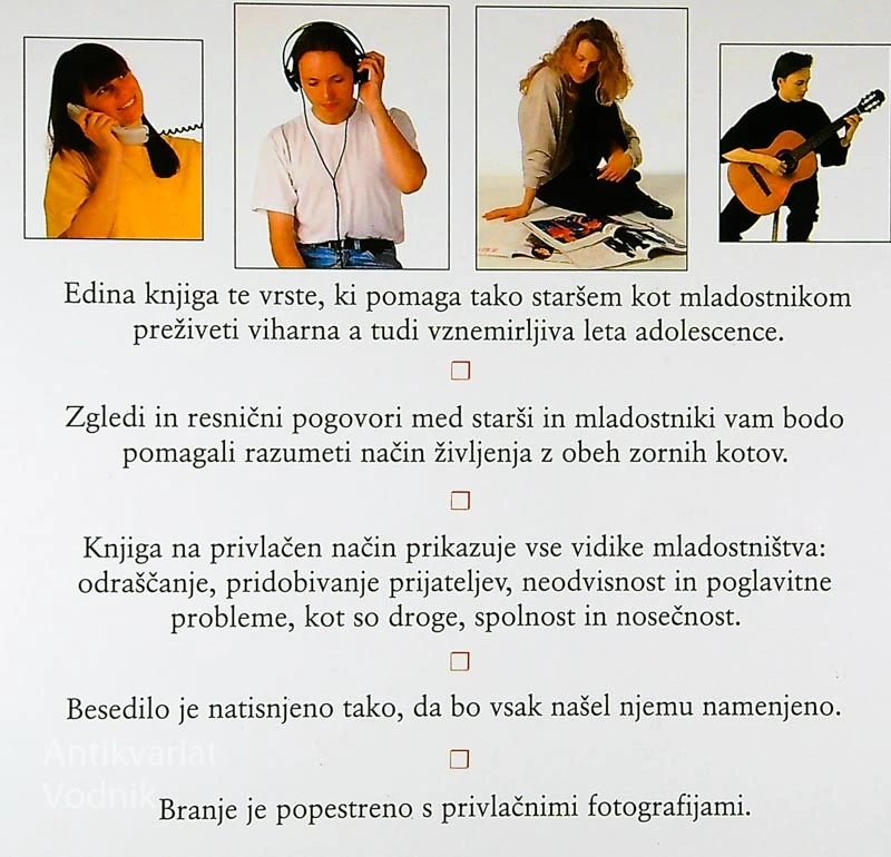ADOLESCENCA; PRIROČNIK PREŽIVETJA ZA STARŠE IN MLADOSTNIKE,