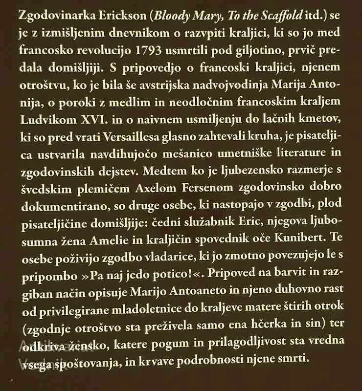 SKRITI DNEVNIK MARIJE ANTOANETE, Carolly Erikson