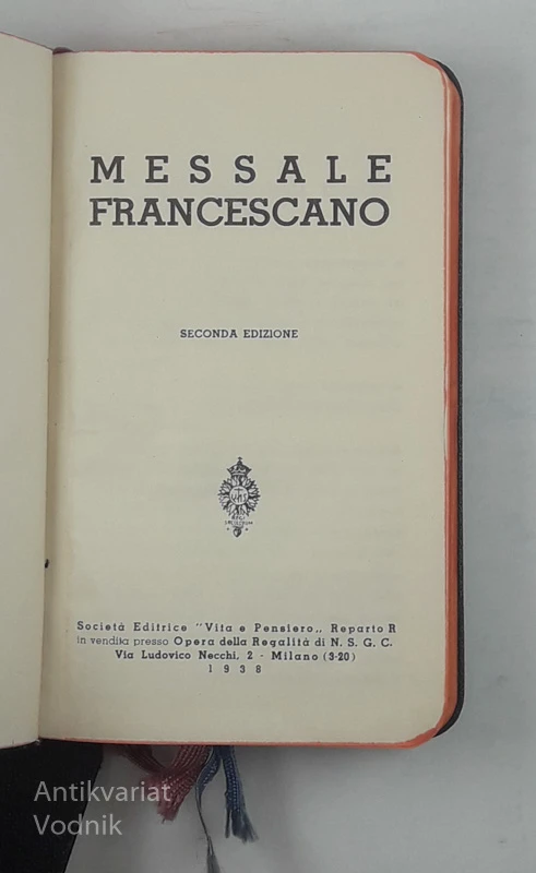 MESSALE FRANCESCANO / MISSALE SERAPHICUM
