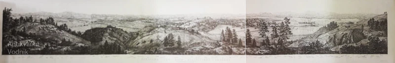 Panorama severne Kranjske iz leta 1855, 224 x 37 cm