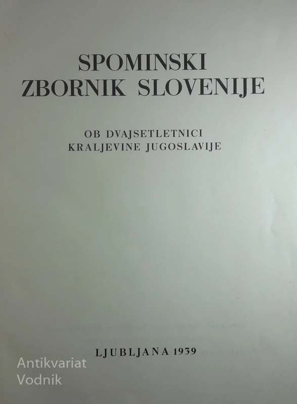 SPOMINSKI ZBORNIK SLOVENIJE