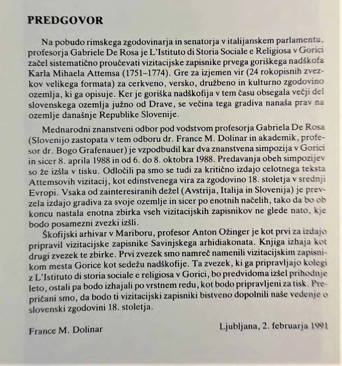 VIZITACIJSKI ZAPISNIKI SAVINJSKEGA ARHIDIAKONATA GORIŠKE NADŠKOFIJE