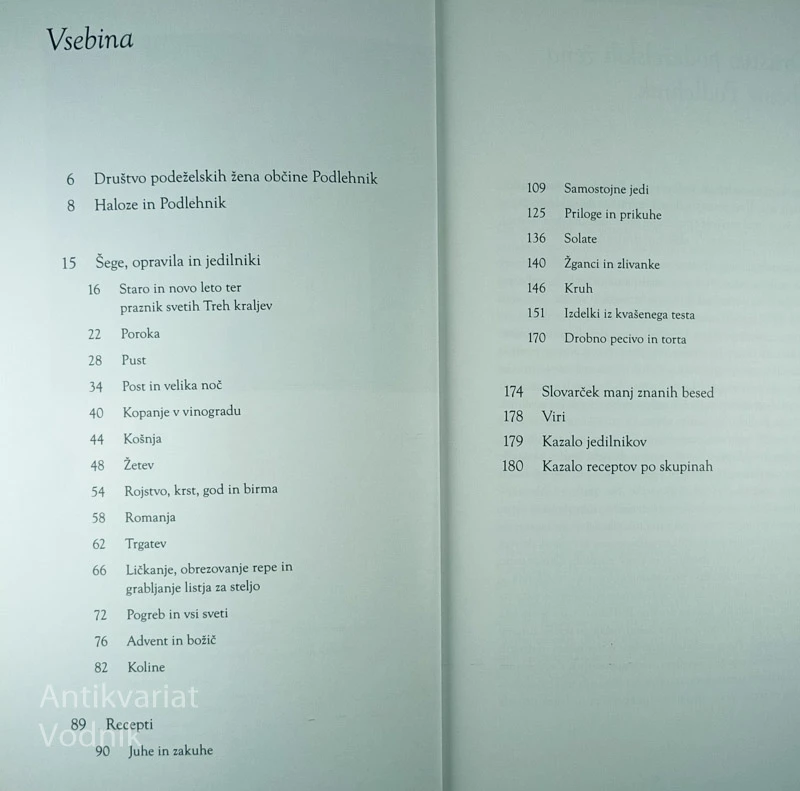 DOMAČE JEDI IN ŠEGE V OBČINI PODLEHNIK, več avtorjev