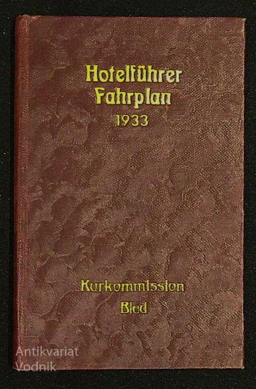 HOTELFÜHRER FAHRPLAN, 1933