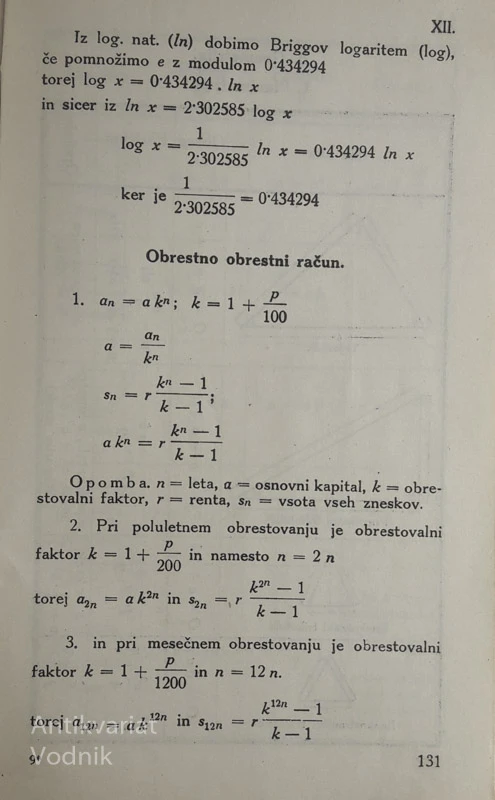 MATEMATIČNE TABELE, prof. Ivo Tejkal