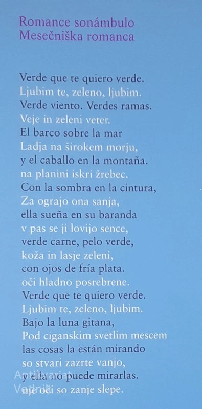 CIGANSKI ROMANSERO, Federico García Lorca