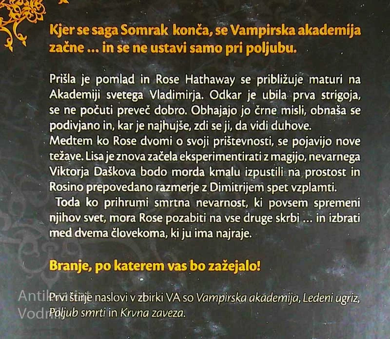 POLJUB SMRTI, Richelle Mead (3. knjiga)