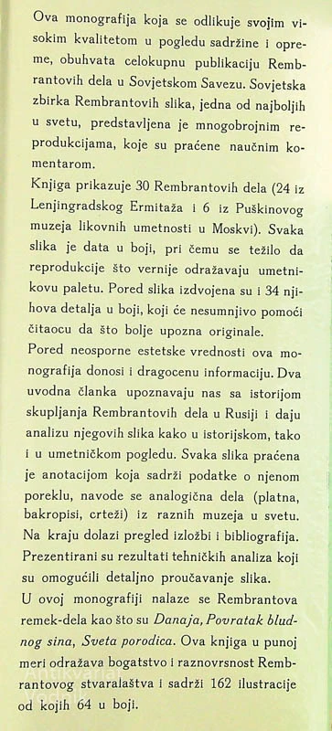 REMBRANT VAN REJN, V. Levinson-Lesing in K. Jegorova