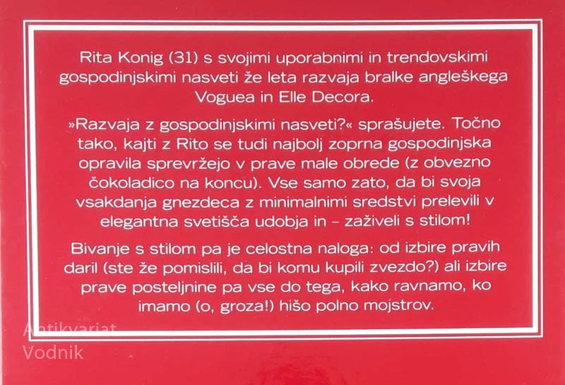 ŽIVETI S STILOM, BLAŽENA V GOSPODINJSTVU, Rita Konig