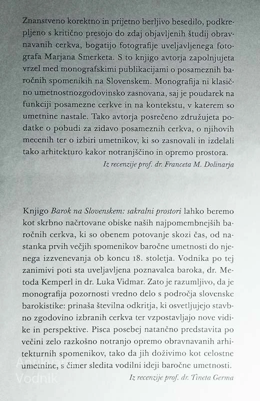 BAROK NA SLOVENSKEM; SAKRALNI PROSTORI, Metoda Kemperl in Luka Vidmar