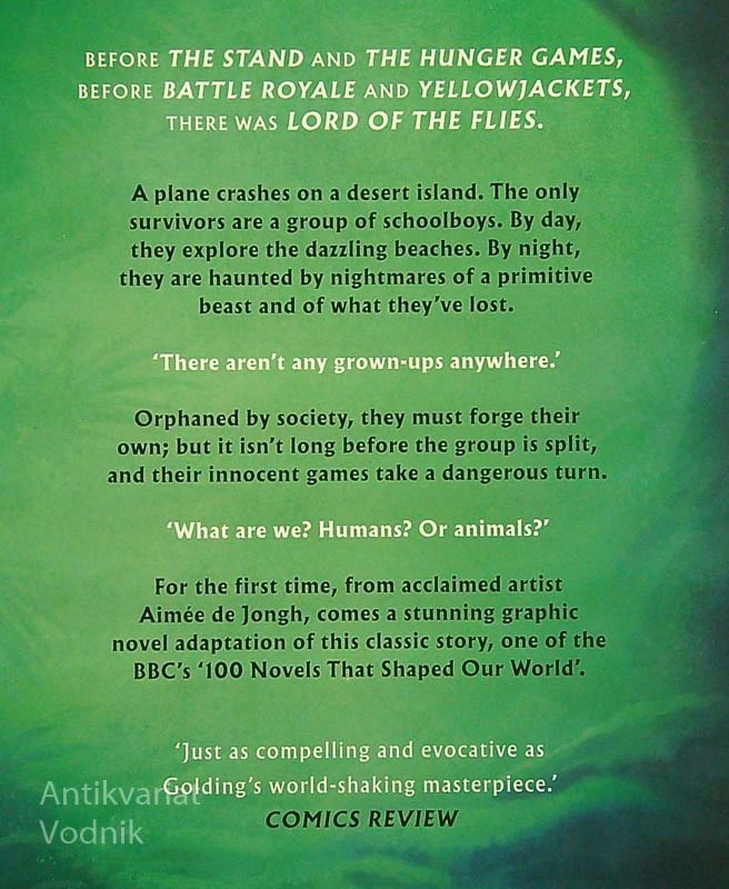 LORD OF THE FLIES, William Golding (adaptation and illustrations by Aimee De Jongh)