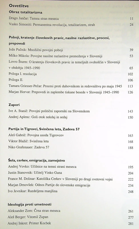 TEMNA STRAN MESECA – KRATKA ZGODOVINA TOTALITARIZMA V SLOVENIJI 1945-1990