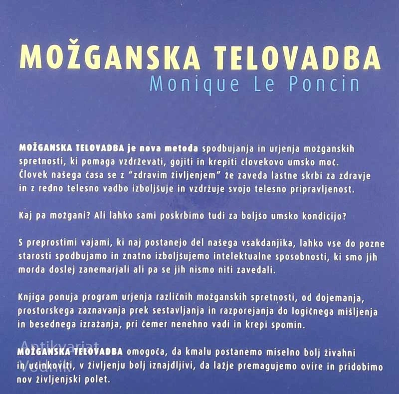 MOŽGANSKA TELOVADBA, Monique Le Poncin