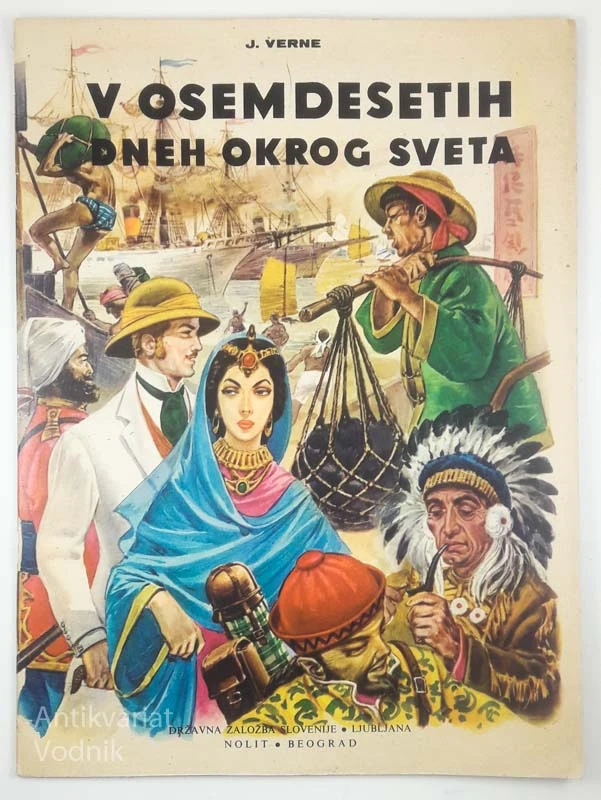 V OSEMDESETIH DNEH OKROG SVETA, Jules Verne