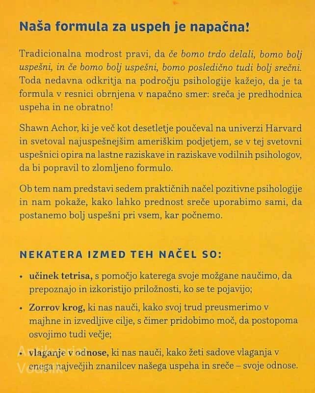 PREDNOST SREČE, Shawn Achor