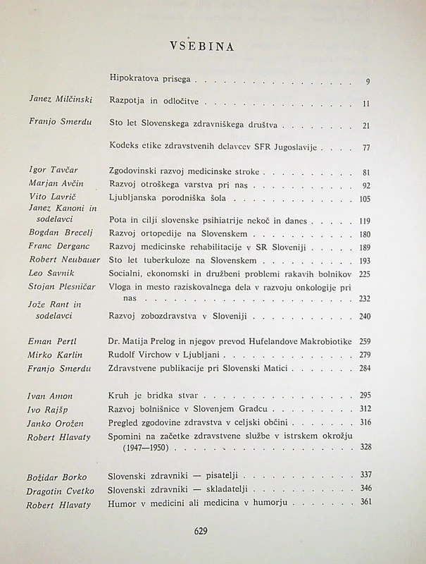 POSLANSTVO SLOVENSKEGA ZDRAVNIKA
