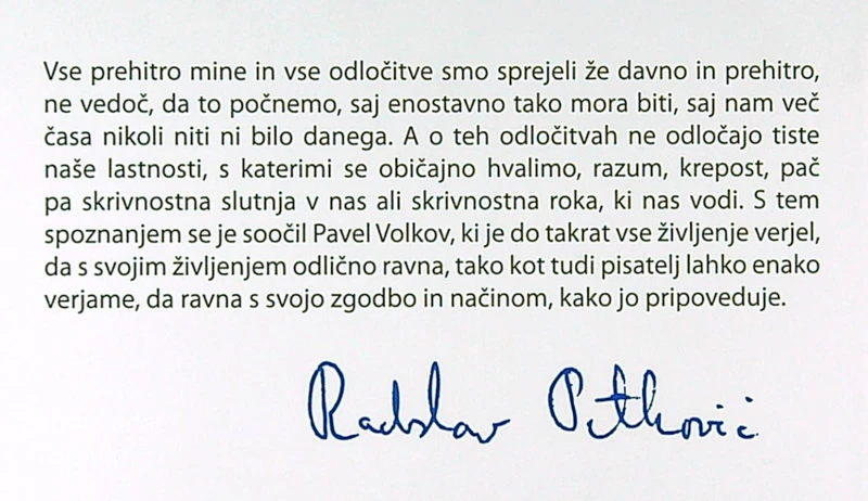 USODA IN KOMENTARJI, Radoslav Petković