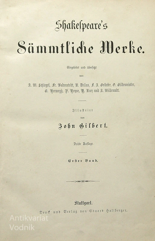 SHAKESPEARE’S SAMMTLICHE WERKE I.