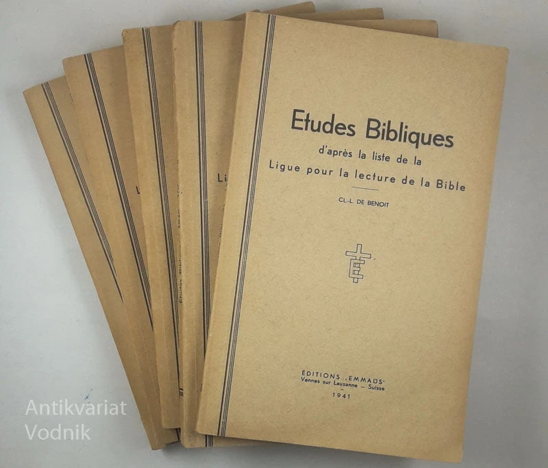 ETUDES BIBLIQUES D’APRES LA LISTE DE LA LIGUE POUR LA LECTURE DE LA BIBLE (I. – V)