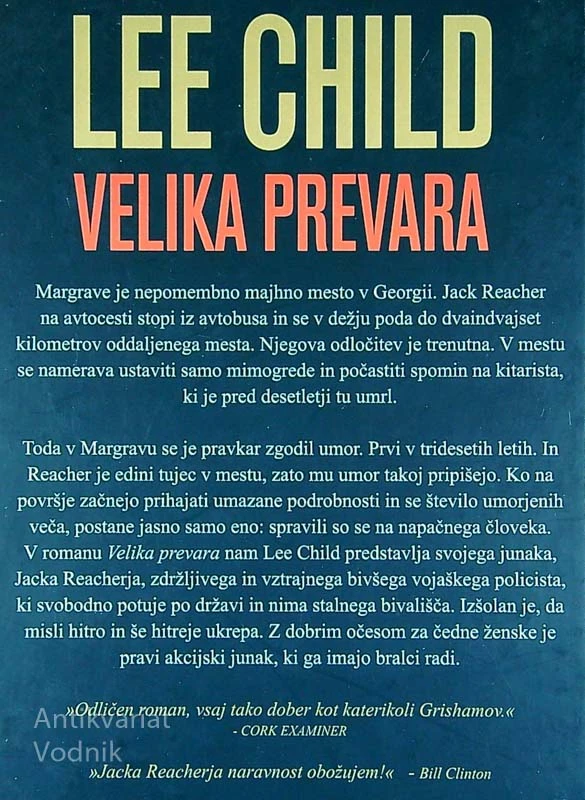 VELIKA PREVARA, Lee Child