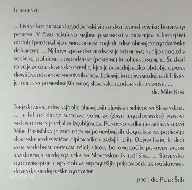 TURJAŠKA KNJIGA LISTIN 1, Miha Preinfalk