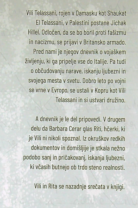 POBOŽAL SEM POLJE NA DESNI, Barbara Cerar in Vili Telassani