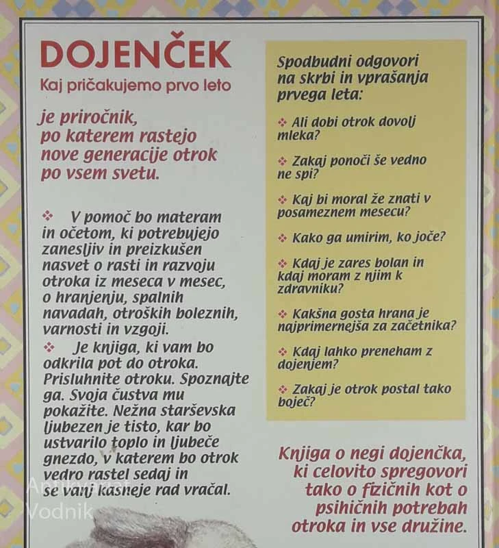 DOJENČEK: KAJ PRIČAKUJEMO PRVO LETO, A. Eisenberg, H. E. Murkoff in S.E. Hathaway