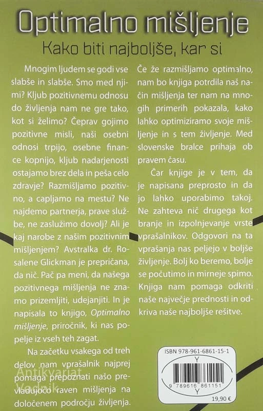 OPTIMALNO MIŠLJENJE, dr. Rosalene Glickman