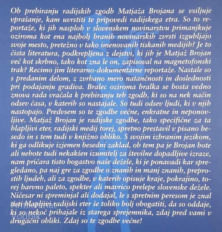 SLEDI RADIJSKIH POTI, Matjaž Brojan