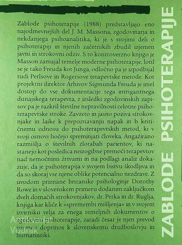 ZABLODE PSIHOTERAPIJE, Jeffrey Masson